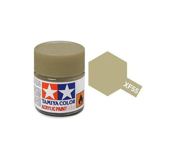 TAMIYA COLOR Deck Tan Xf-55 Acrylic Paint 10 Ml - PAINT/ACCESSORY