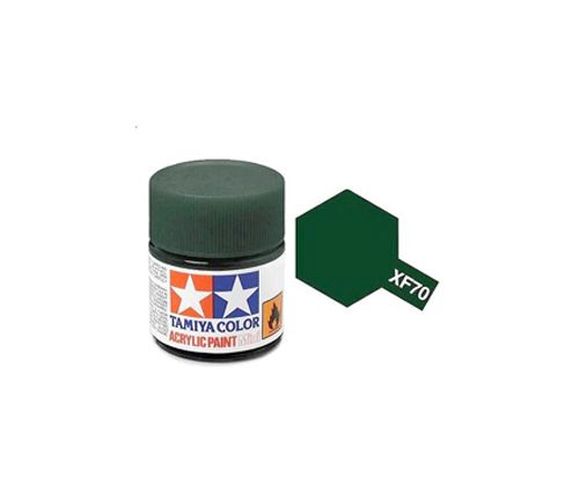 TAMIYA COLOR Dark Green 2 Xf-70 Acrylic Paint 10 Ml - PAINT/ACCESSORY