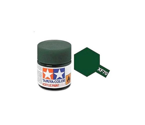 TAMIYA COLOR Dark Green 2 Xf-70 Acrylic Paint 10 Ml - .