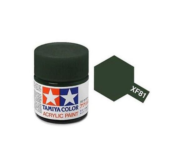 TAMIYA COLOR Dark Green Xf-81 Acrylic Paint 10 Ml - PAINT/ACCESSORY