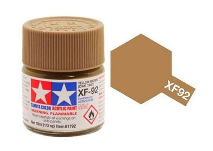 TAMIYA COLOR Yellow-brown Xf-92 Acrylic Paint 10 Ml - PAINT/ACCESSORY