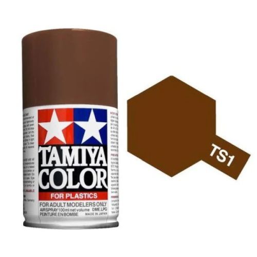 TAMIYA COLOR Red Brown Ts-1 Spray Paint Lacquer - PAINT/ACCESSORY