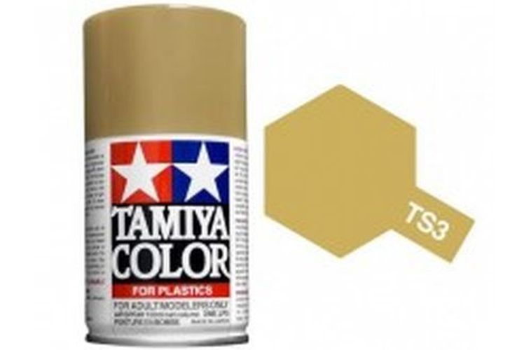 TAMIYA COLOR Dark Yellow Ts-3 Spray Paint Lacquer - PAINT/ACCESSORY