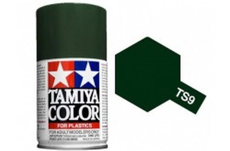 TAMIYA COLOR British Green Ts-9 Spray Paint Lacquer - PAINT/ACCESSORY