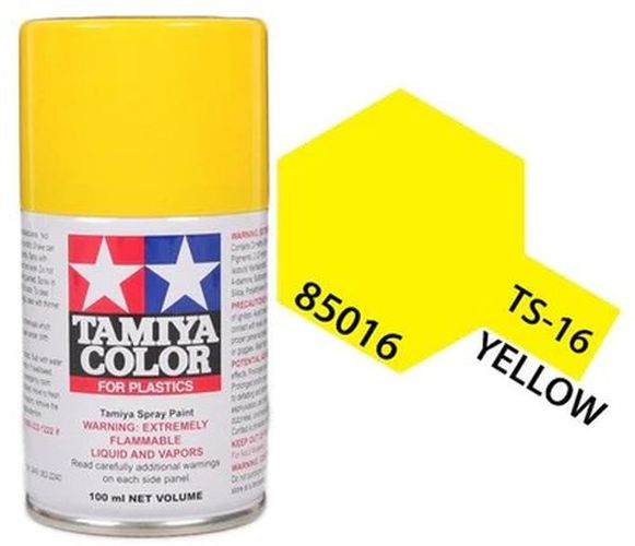 TAMIYA COLOR Yellow Ts-16 Spray Paint Lacquer - 