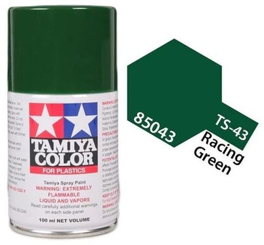 TAMIYA COLOR Racing Green Ts-43 Spray Paint Lacquer - PAINT/ACCESSORY