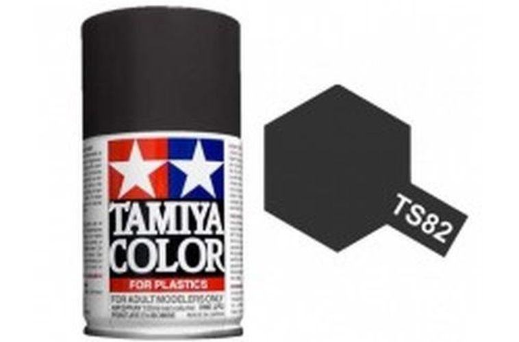 TAMIYA COLOR Black Rubber Ts-82 Spray Paint Lacquer - PAINT