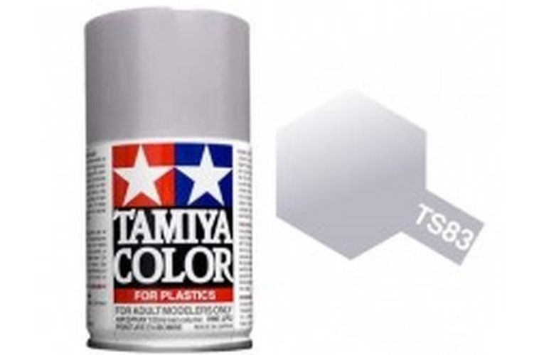 TAMIYA COLOR Metallic Silver Ts-83 Spray Paint Lacquer - PAINT/ACCESSORY