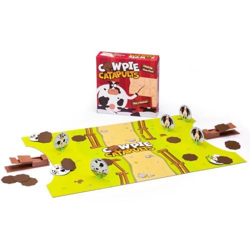 THE GOOD GAME CO. Cow Pie Catapults Party Game - BOARD GAMES