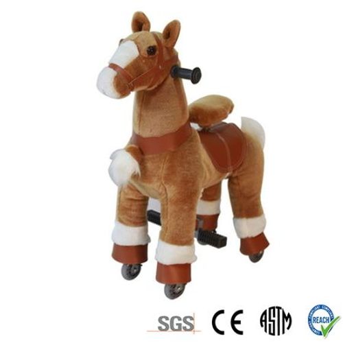 TODDLER TOYS Golden Tan Pony Horse Cycle Rocking Ride On Horse Ages 2-6 - PRESCHOOL