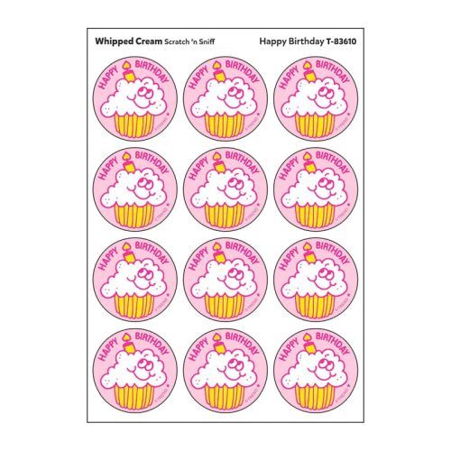 TREND ENTERPRISES Whipped Cream Scratch N Sniff Stinky Stickers - 