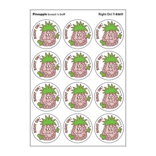 TREND ENTERPRISES Pineapple Scratch N Sniff Stinky Stickers - BOY TOYS