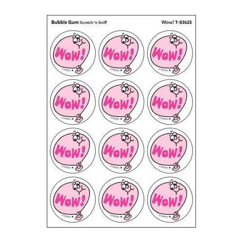 TREND ENTERPRISES Bubble Gum Scratch N Sniff Stinky Stickers - 