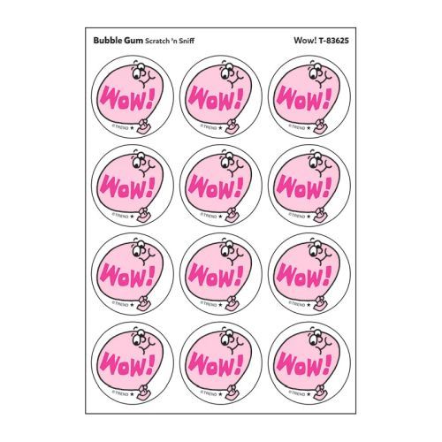 TREND ENTERPRISES Bubble Gum Scratch N Sniff Stinky Stickers
