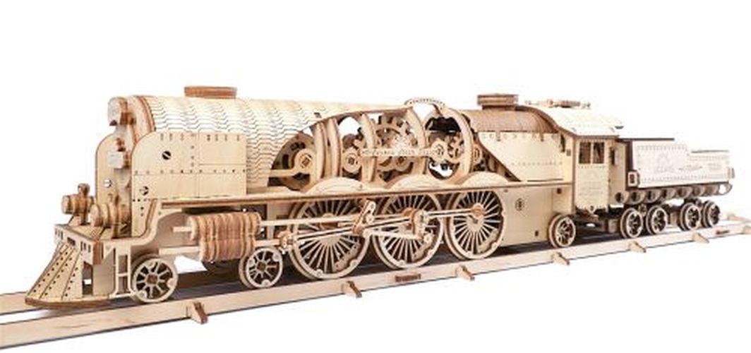 UKIDS Express Steam Train With Tender Wood Model - 