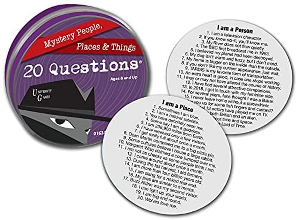 UNIVERSITY GAMES 20 Questions Mysteries Game - BOARD GAMES