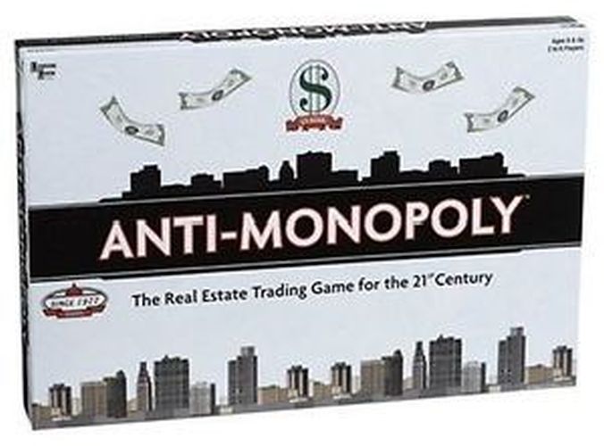 UNIVERSITY GAMES Anti Monopoly Real Estate Trading Board Game - .