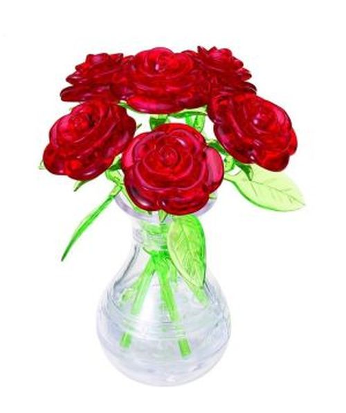 UNIVERSITY GAMES Roses In Vase Crystal Puzzle - PUZZLES