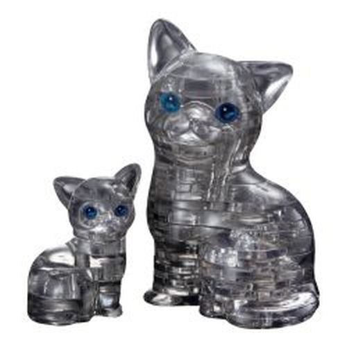 UNIVERSITY GAMES Cat And Kitten Black Crystal Puzzle - PUZZLES