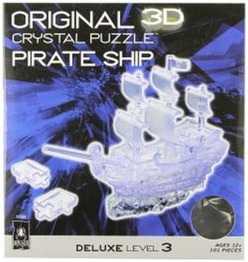 UNIVERSITY GAMES Pirate Ship Crystal Puzzle Ghost Color - 