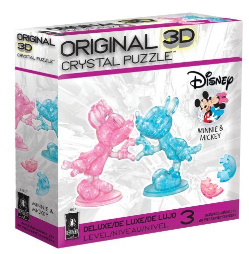 UNIVERSITY GAMES Mickey And Minnie Heart 3d Crystal Puzzle - PUZZLES