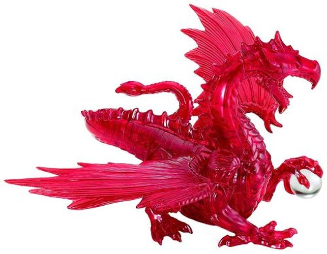 UNIVERSITY GAMES Dragon (red) Crystal Puzzle - PUZZLES