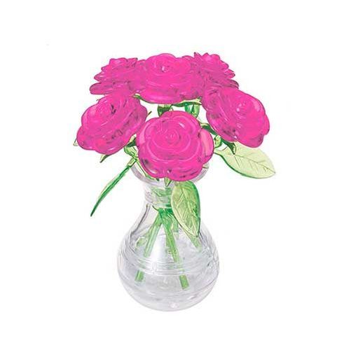 UNIVERSITY GAMES Roses In Vase (pink) Crystal Puzzle - .