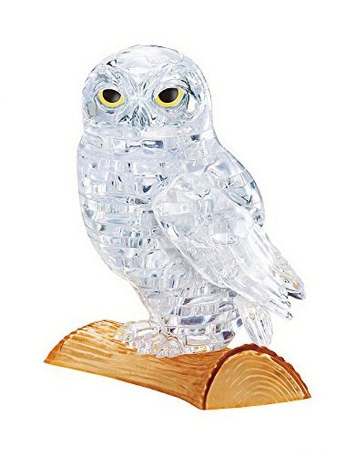 UNIVERSITY GAMES Owl (white) 3d Crystal Puzzle - 