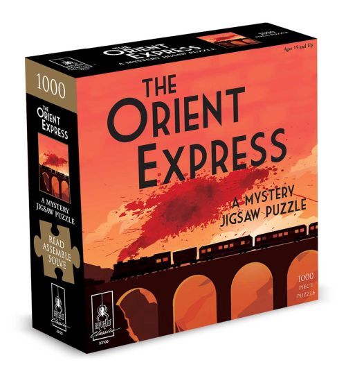 UNIVERSITY GAMES Death On The Istanbul Express Mystery 1000 Piece Puzzle - PUZZLES