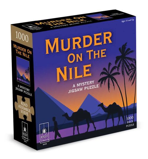 UNIVERSITY GAMES Murder By The Pyramids Murder Mystery 1000 Piece Puzzle - PUZZLES