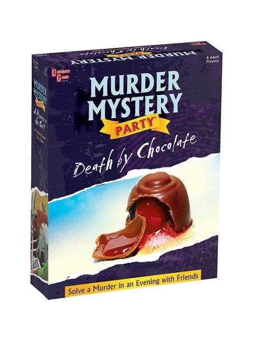 UNIVERSITY GAMES Death By Chocolate Murder Mystery Party Game - .