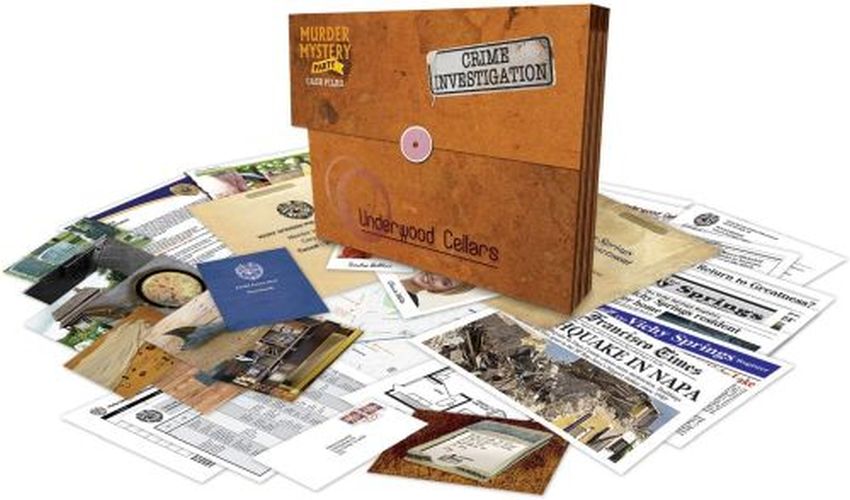 UNIVERSITY GAMES Underwood Cellers Murder Mystery Party Game - BOARD GAMES