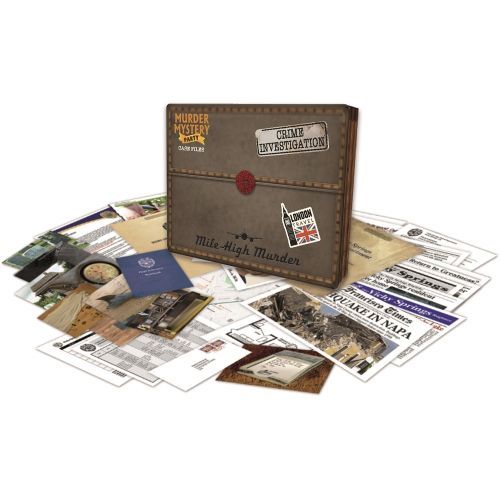 UNIVERSITY GAMES Mile High Murder Mystery Game - BOARD GAMES