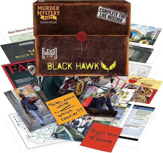 UNIVERSITY GAMES Mission Blackhawk Murder Mystery Game - GAMES