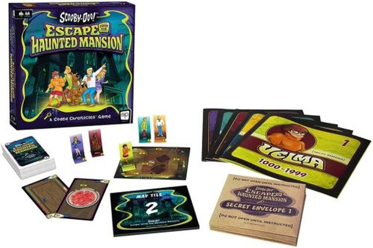 USAOPOLY Escape From The Haunted Mansion Scooby Doo Coded Chronicles Game - BOARD GAMES