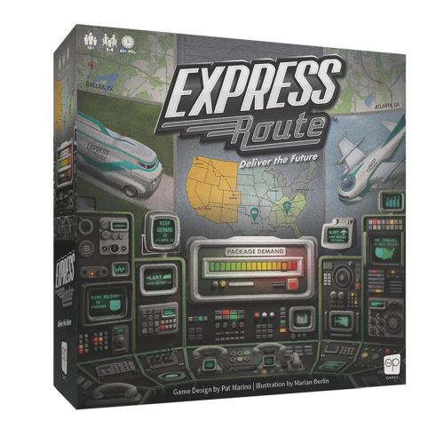 USAOPOLY Express Route Deliver The Future Cooperative Board Game - 