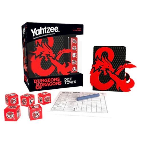 USAOPOLY Dungeon And Dragons Yahtzee Dice Tower Game - GAMES
