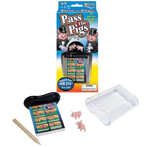 WINNING MOVES Pass The Pigs Family Dice Game - BOARD GAMES