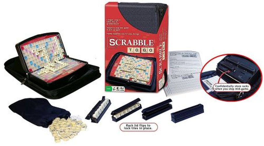 WINNING MOVES Scrabble Travel To Go Game - 