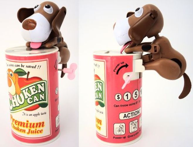 WIND UP TOYS Wind Up Crazy Dog Bank Can