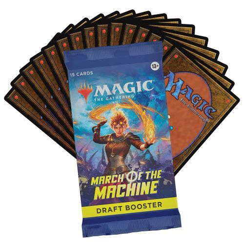 WIZARDS OF THE COAST March Of The Machine Draft Booster For Magic The Gathering Card Game - CARD GAMES