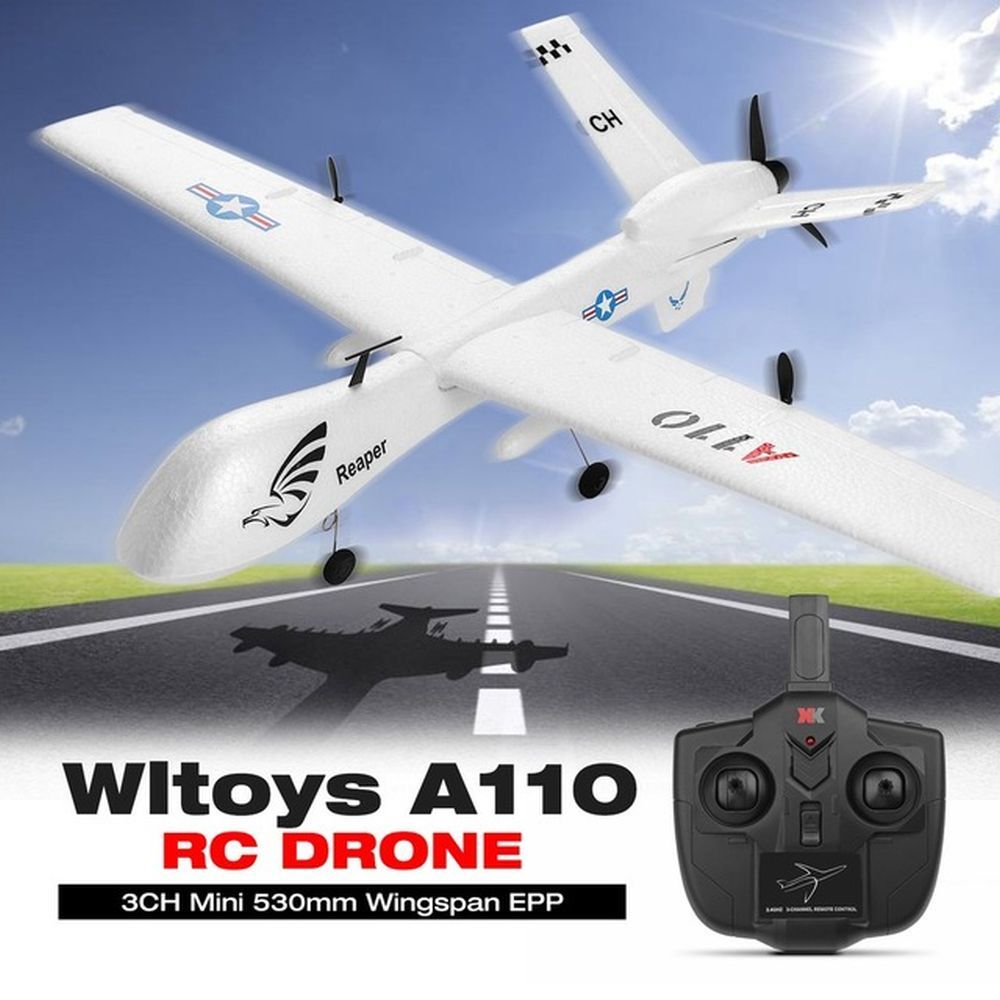 WLTOYS Predator Mq9 Six Axis Gyroscope Radio Control Air Plane R/c - 