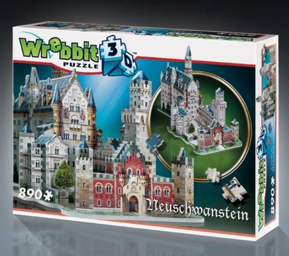 WREBBIT INC. Neuschwanstein Castle 890 Foam Piece 3d Puzzle - 