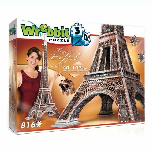 WREBBIT INC. Eiffel Tower 816 Piece Puzzle - 